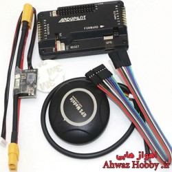 پکیج حرفه ای فلایت کنترل APM 2.8 Mega آردوپایلوت دارای GPS به همراه برد پاور ماژول کارنت سنسور