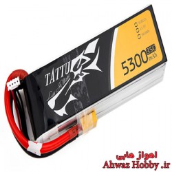 باتری 3 سل 11.1 ولت 5300 ميلي آمپر 35C ساخت Tattu