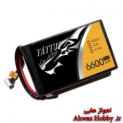 باتری Tattu لیتیوم پلیمر 4 سل - 6600mah و دیس شارژ 35C
