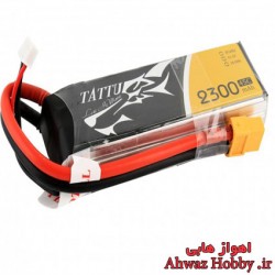 باتری لیتیوم پلیمر 3 سل 2300mAh با تخلیه دیس شارژ 45C ساخت Tattu
