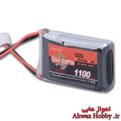 باتری Wild Scorpion لیتیوم پلیمر 2 سل - 1100mah و دیس شارژ 25C