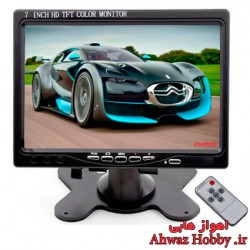 مانیتور 7 اینچ فول اچ دی TFT HD LED با پایه رومیزی و ریموت کنترل دارای ورودی تصویر AV و VGA و HDMI ساخت Padarsey