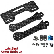پایه براکت فیبرکربن اتصال مانیتور FPV به رادیو کنترل