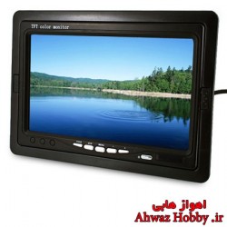 مانیتور 7 اینچ TFT LED با پایه رومیزی و ریموت کنترل دارای ورودی تصویر AV آنالوگ