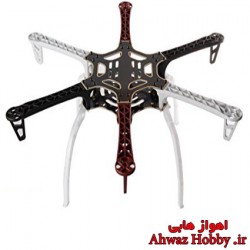 فریم بدنه هگزاکوپتر F550 PCB اورجینال دارای پایه فرود بلند خرچنگی ساخت شرکت تاروت