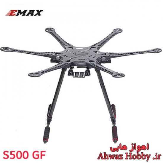 فریم بدنه هگزاکوپتر S550 مدل GF با پایه فول کربن اورجینال سفارش EMAX