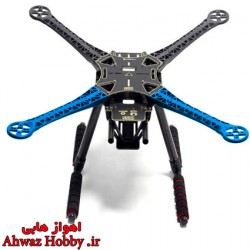 فریم بدنه کواد کوپتر S-500 اورجینال مدل PCB دارای پایه بلند کربنی و مانت باطری