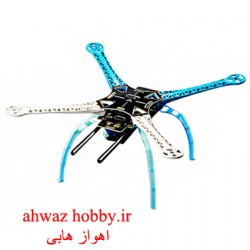 فریم بدنه کواد کوپتر S 500 اورجینال مدل PCB دارای پایه بلند خرچنگی و مانت باتری کربن