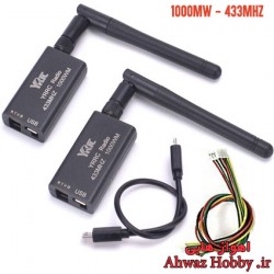 ماژول تلمتری بیسیم دیتا لینک رادیویی 3DR Radio Telemetry V2 فرکانس 433MHZ با قدرت 1000MW دوربرد دارای Dual TTL-USB