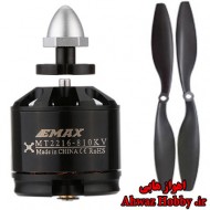 موتور کومبو براشلس EMAX MT2216 به همراه دو ملخ 10 اینچ دارای 810KV