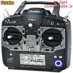 رادیو کنترل 8 کانال فوتابا T8J همراه رسیور SBUSو سوئیچ ساخت شرکت Futaba مخصوص هواپیمای مدل و مسابقه ای