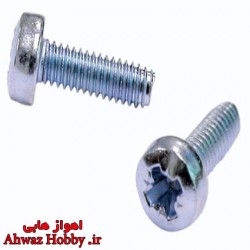 پیچ معمولی چهارسو فلزی M3 سایز 3 به طول 5mm