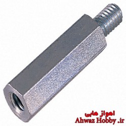 اسپیسر فلزی M3 سایز 3 نری مادگی به طول 20mm