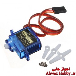 سروو موتور میکرو 9 گرمی مدل SG90 توان ترک 2 کیلوگرم ساخت تاور پرو Tower Pro تایوان