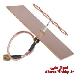 آنتن فلت بیکواد مارپیچی گین بالا فرکانس 5.8G مخصوص گیرنده ساخت HobbyKing با قدرت 23dBi