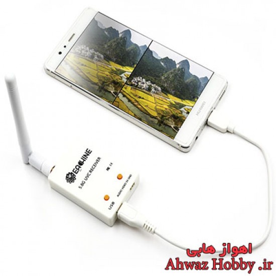 گیرنده تصویر بیسیم UVC FPV OTG Downlink ورژن 2 دارای 150 کانال 5.8GHz سرچ اتومات مخصوص موبایل و تبلت اندروید OTG و کامپیوتر